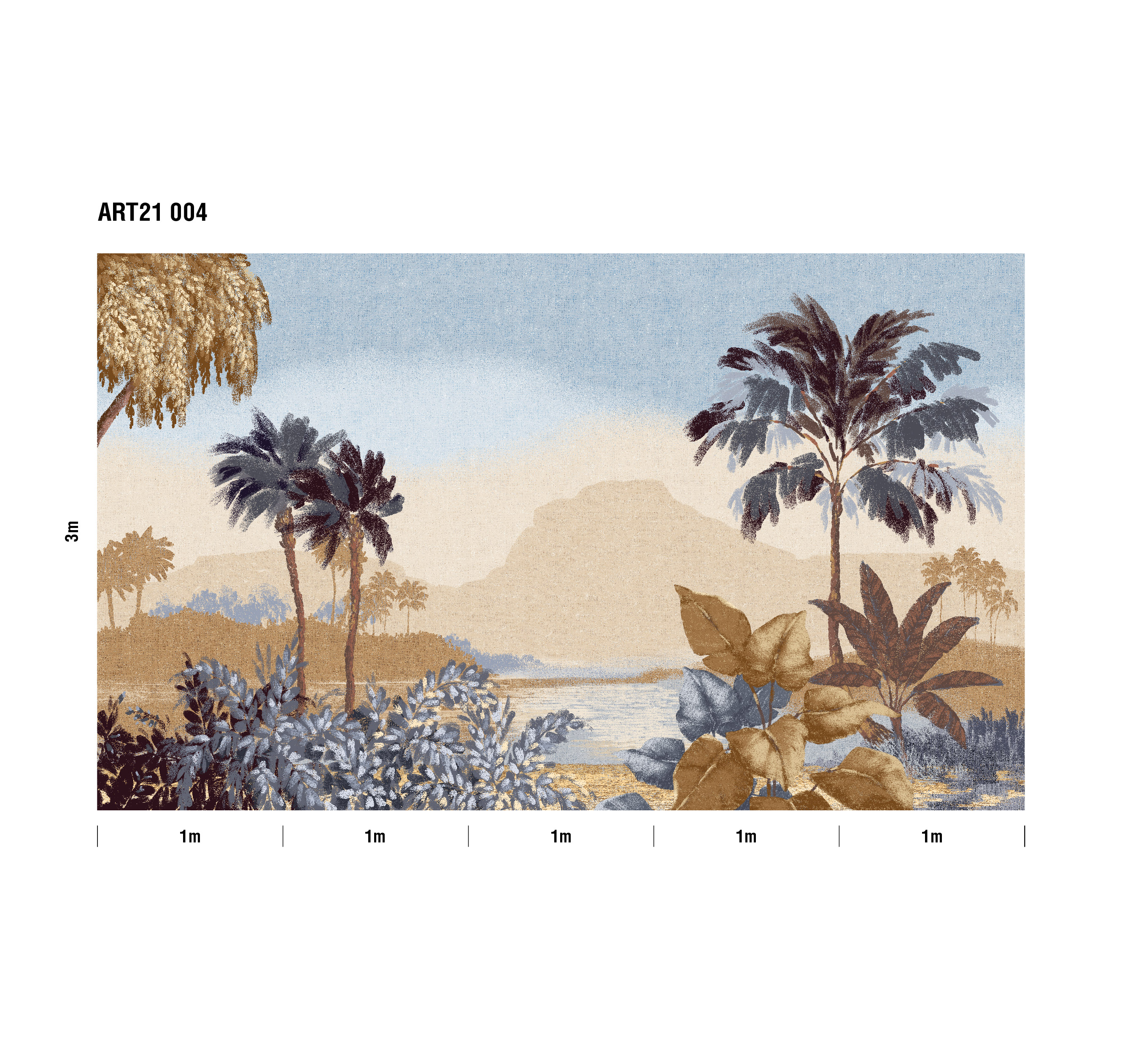 Панно Loymina Пейзаж 2 Мадагаскар ART21 004 3×5